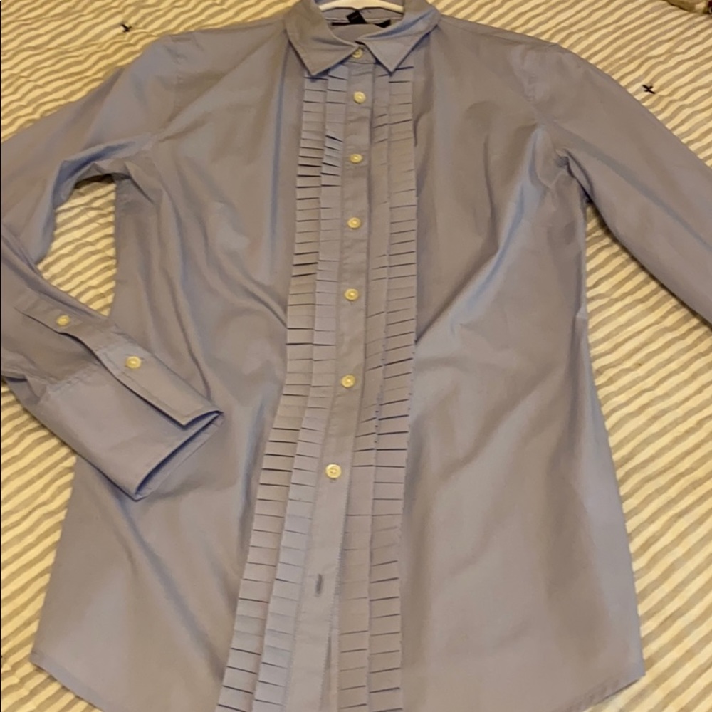 Ruffle front shirt